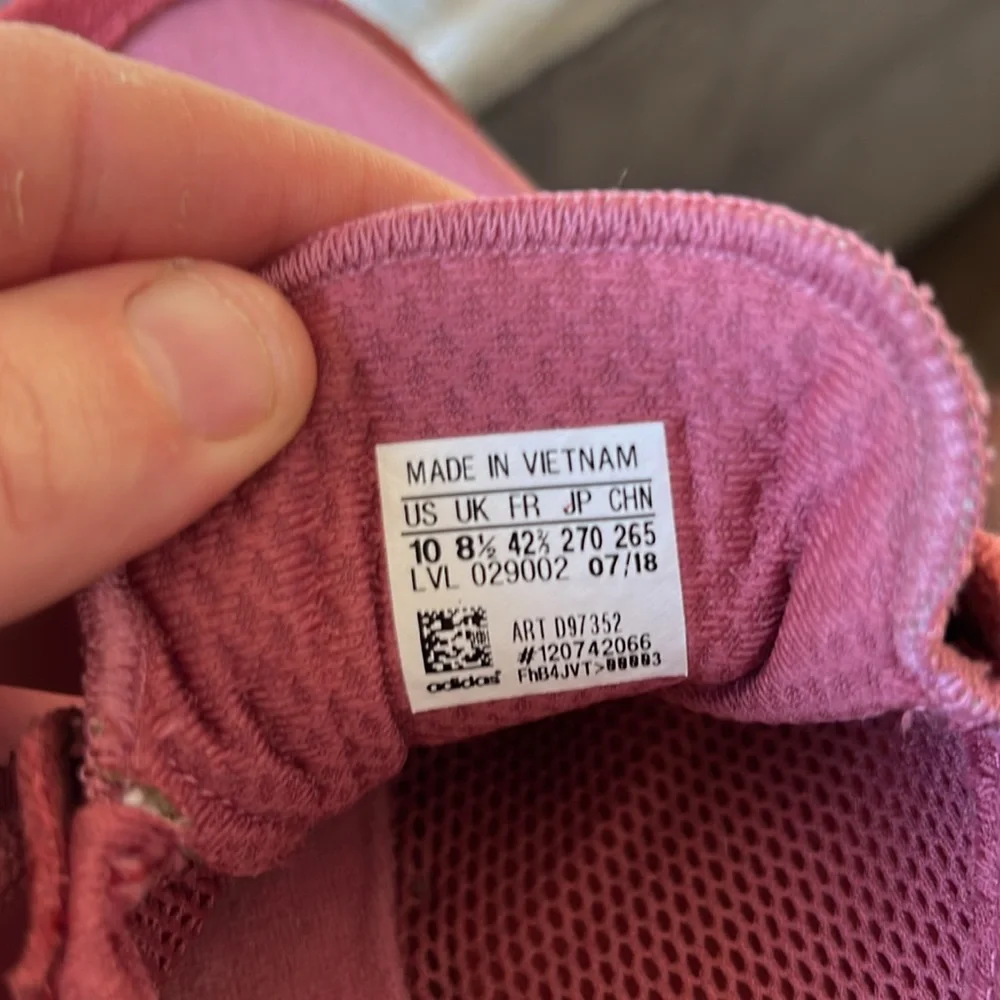adidas Pink and Red Athletic Shoes - Picture 4 of 6